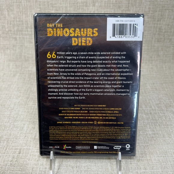 PBS NOVA Day the Dinosaurs Died Documentary DVD New & Sealed Fast Shipping - Picture 2 of 2